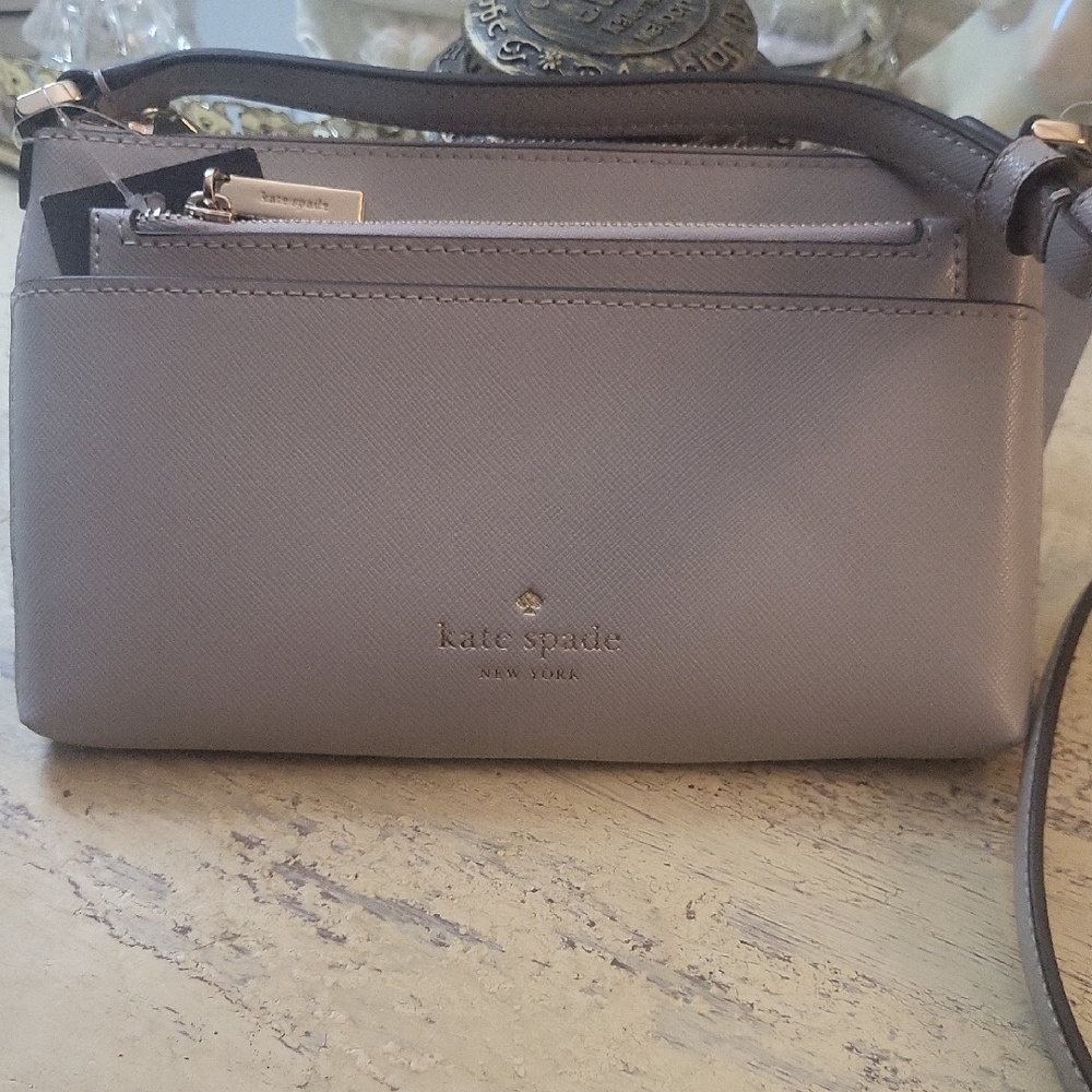Kate Spade Light Gray Crossbody Bag
